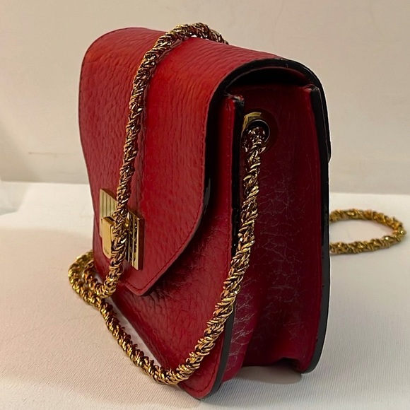 Chloe red mini shoulder bag - Picture 6 of 12